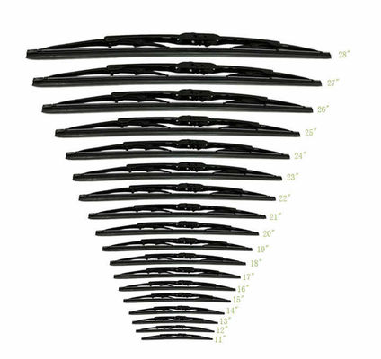 Blades máy lau kính gió phổ biến Mặt trước và khung sau Blades lau kính kim loại để làm sạch cửa sổ xe hơi
